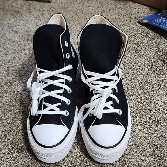Converse Black Platform Sneakers - Picture 2 of 6